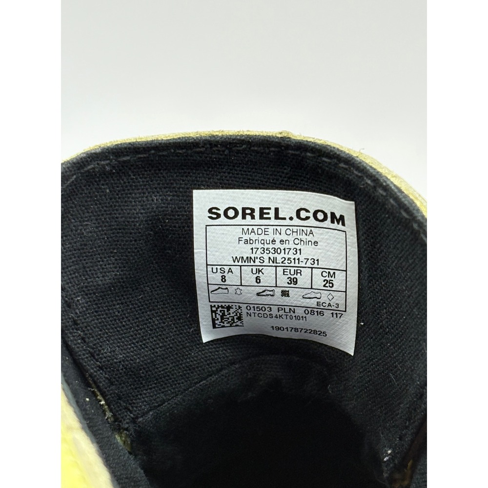 Sorel Yellow and Black Waterproof Winter Boots - Picture 6 of 9
